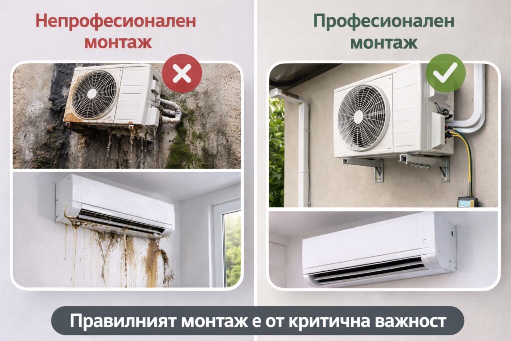 От изключителна важност е правилния монтаж на климатикът. Ние можем и ще го направим за вас.